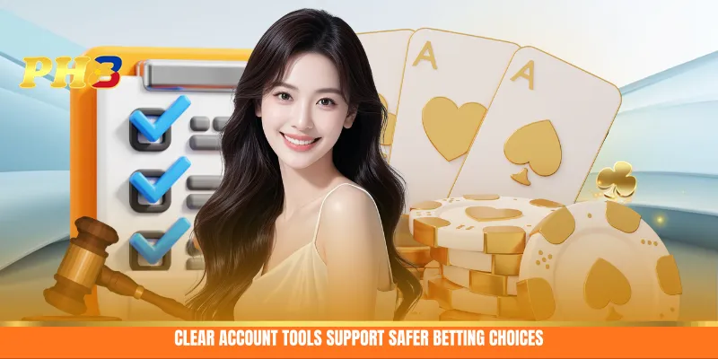 Clear account tools support safer betting choices Clear account tools support safer betting choices