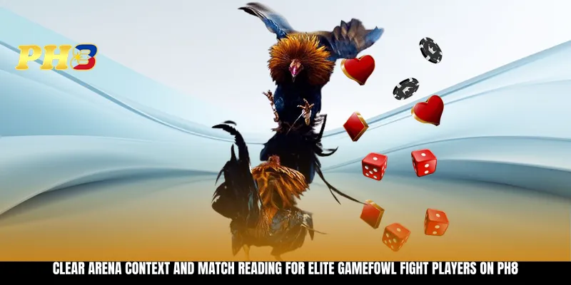 Clear arena context and match reading for Elite Gamefowl Fight players on PH8