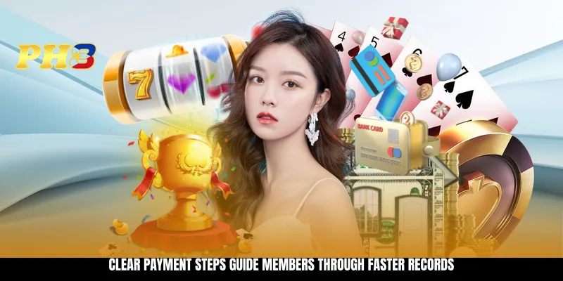 Clear payment steps guide members through faster records Clear payment steps guide members through faster records