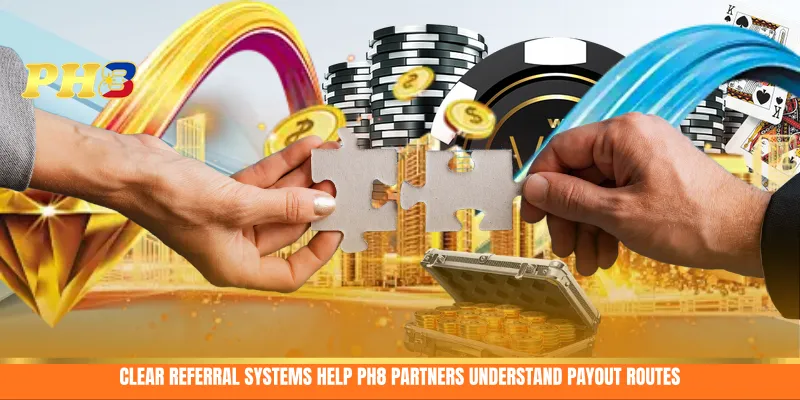 Clear referral systems help PH8 partners understand payout routes Clear referral systems help PH8 partners understand payout routes