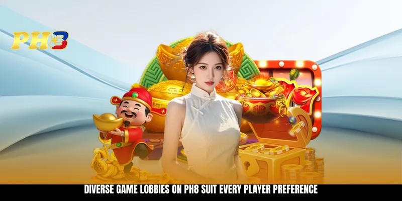 Diverse game lobbies on PH8 suit every player preference Diverse game lobbies on PH8 suit every player preference