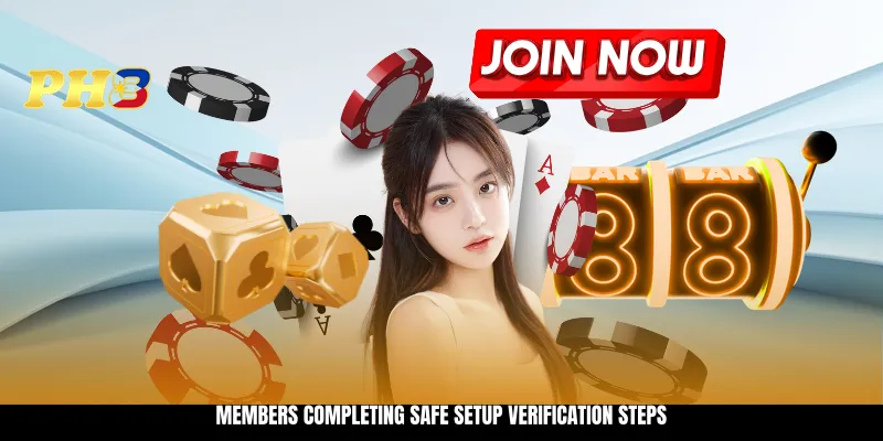 Members completing safe setup verification steps Members completing safe setup verification steps
