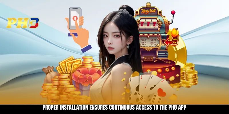 Proper installation ensures continuous access to the PH8 app Proper installation ensures continuous access to the PH8 app