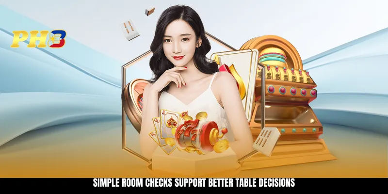 Simple room checks support better table decisions Simple room checks support better table decisions